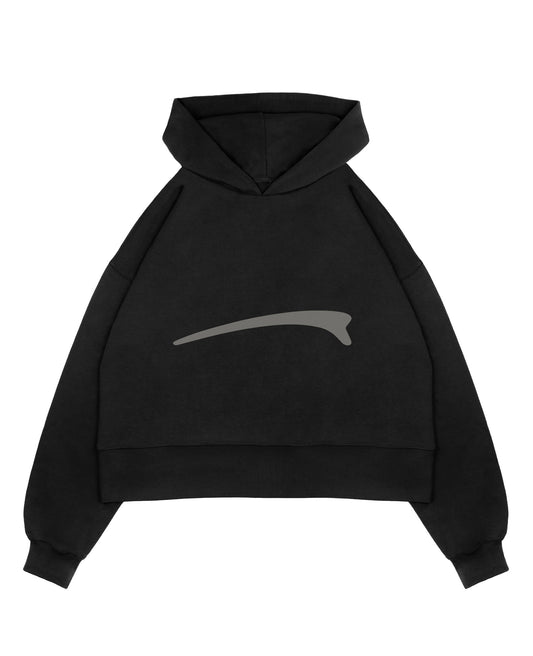 R hoodie - black